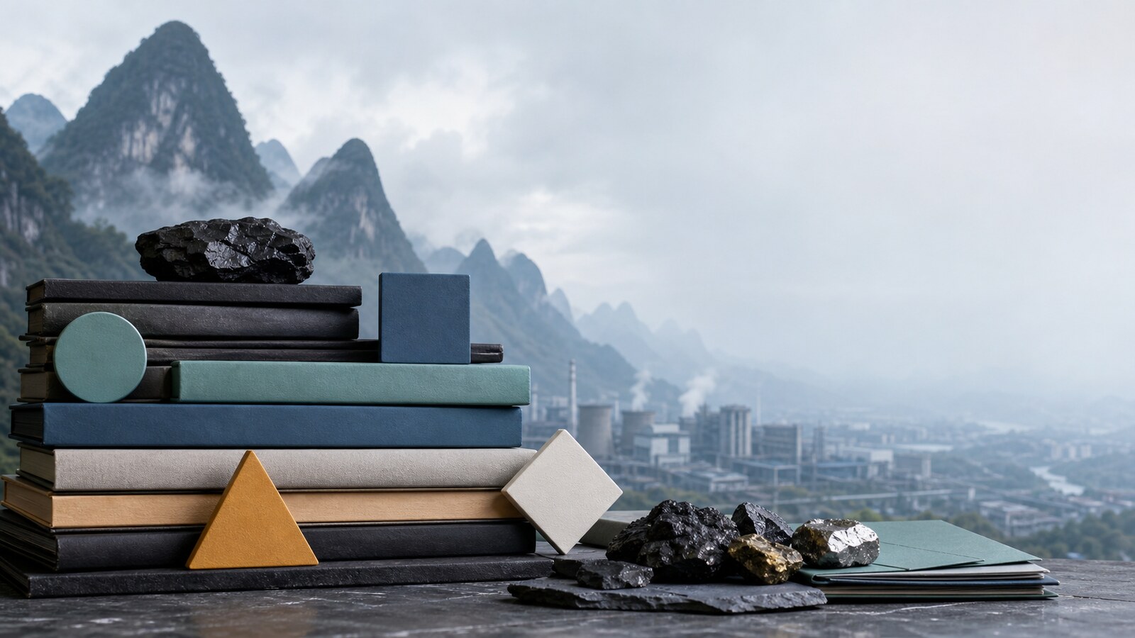 六盘水雾岭工业场景与几何账册叠层