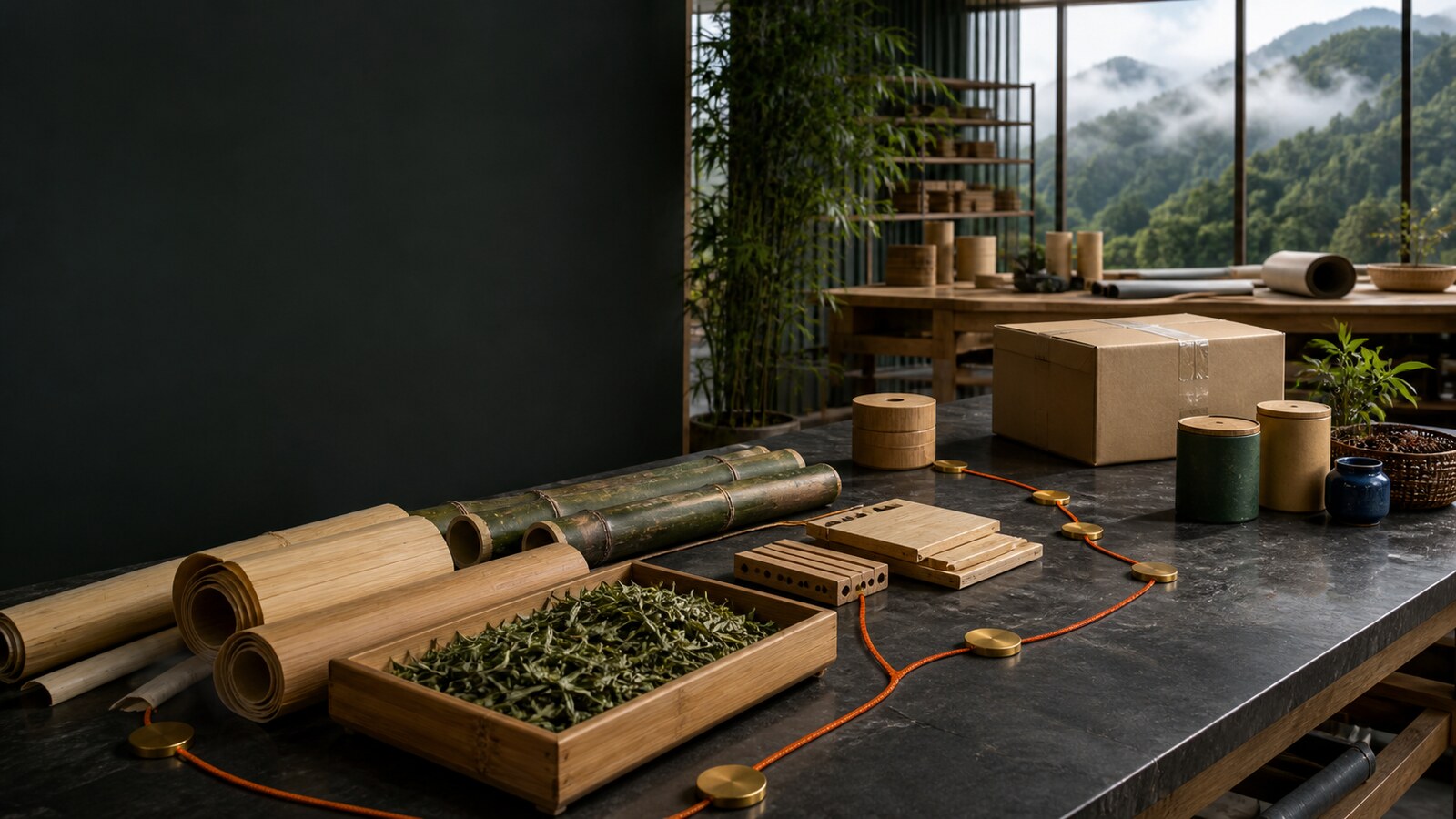 南平茶叶竹材加工组件与交付箱经营资料路线