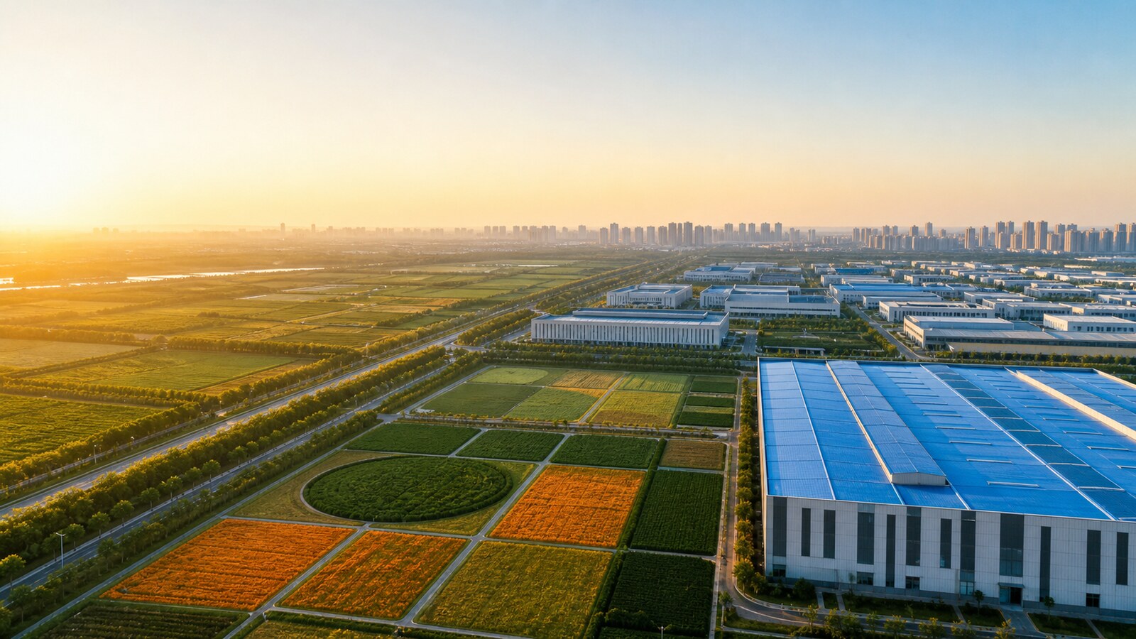 许昌产业拼图台城市景观