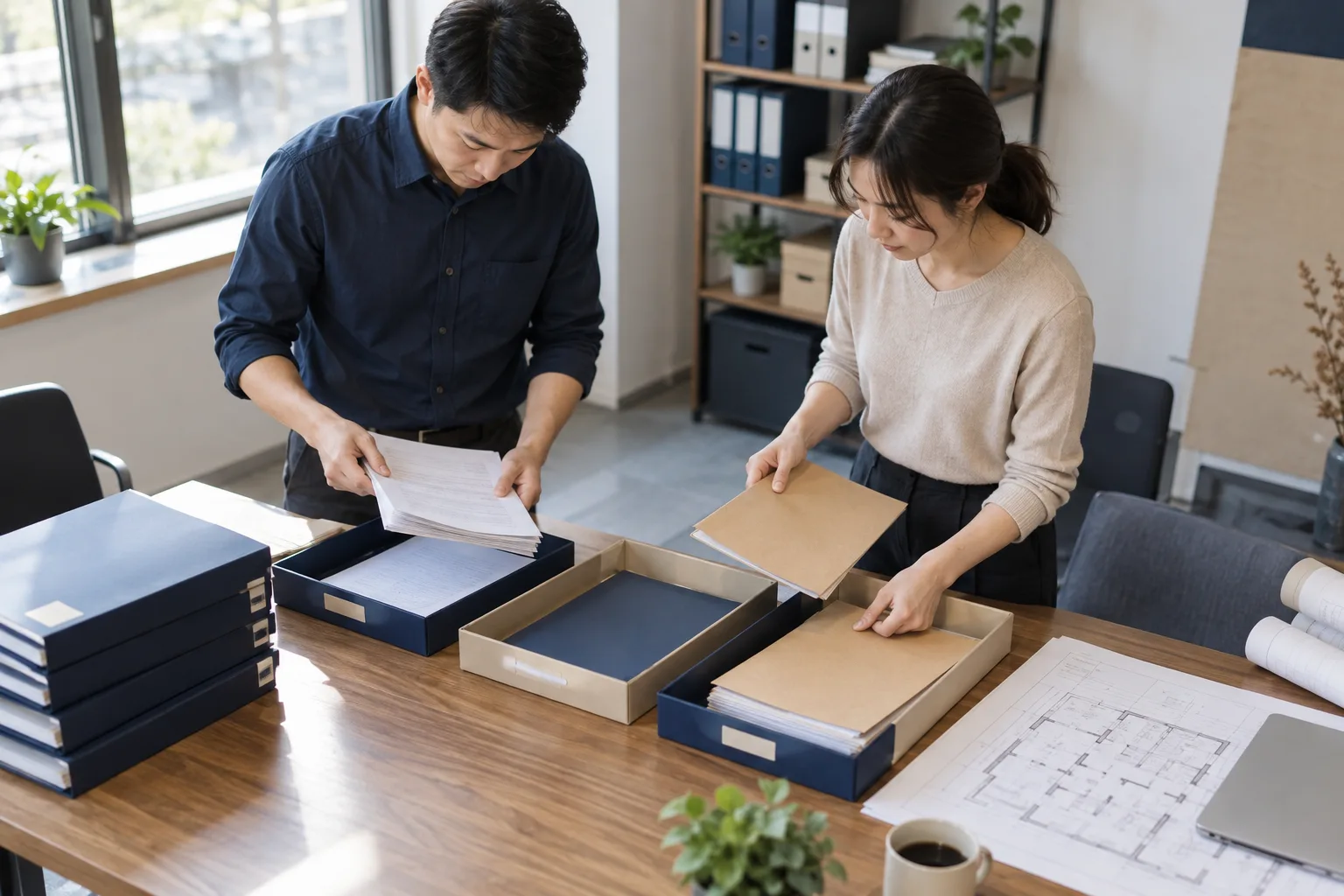 经营者整理主体信息与已有资料的业务场景示意