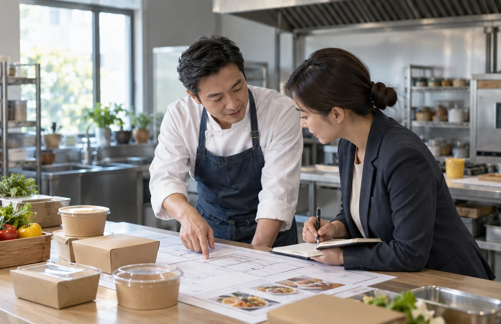 包头食品经营场景业务场景