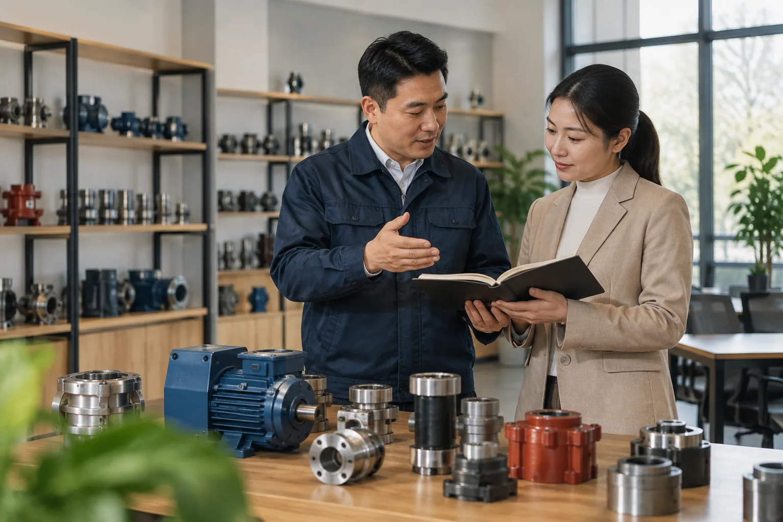 小企业主围绕实际业务与设备说明经营计划