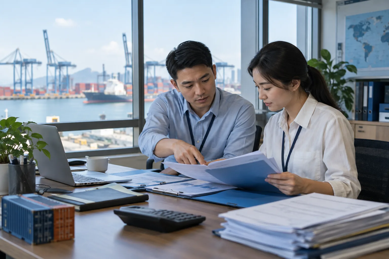 商贸企业业务与财务人员核对资料示意