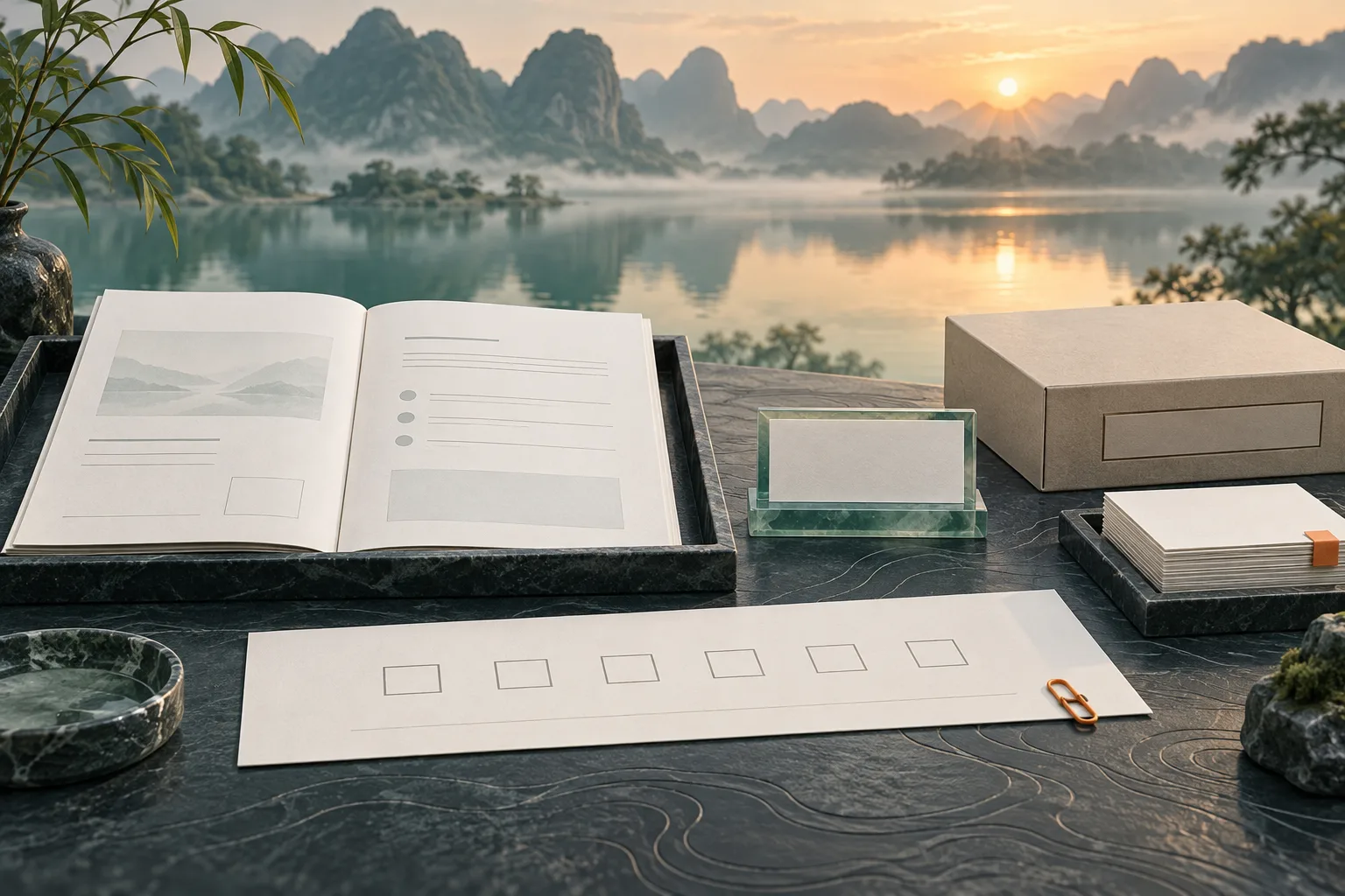 关联资料同步后的待核对台面示意，不表示办理结果
